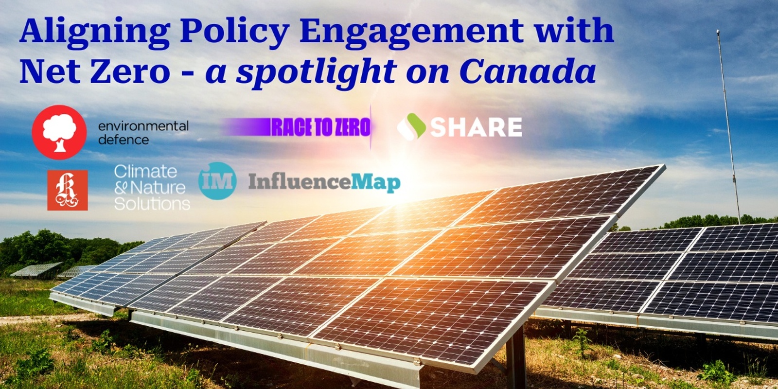 Banner image for Aligning Policy Engagement with Net Zero - a spotlight on Canada