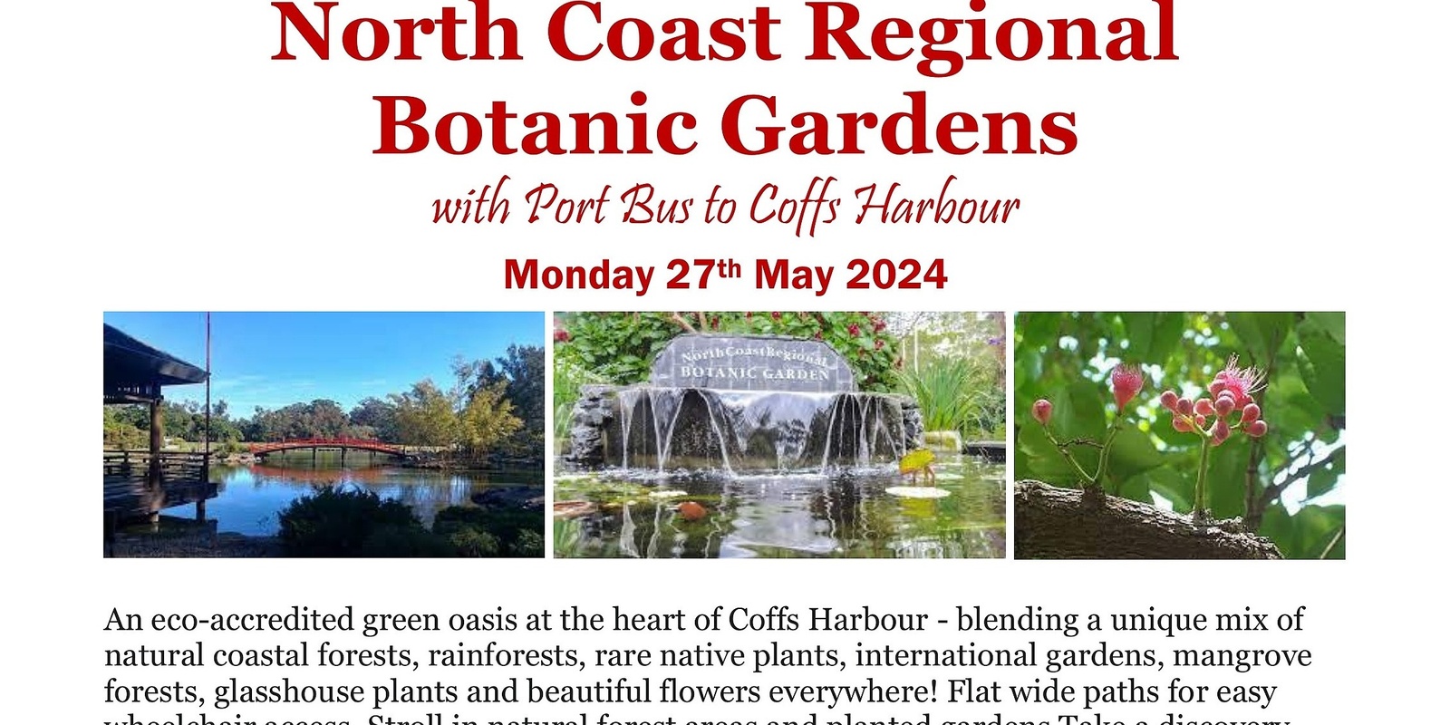 Banner image for North Coast Regional Botanic Gardens