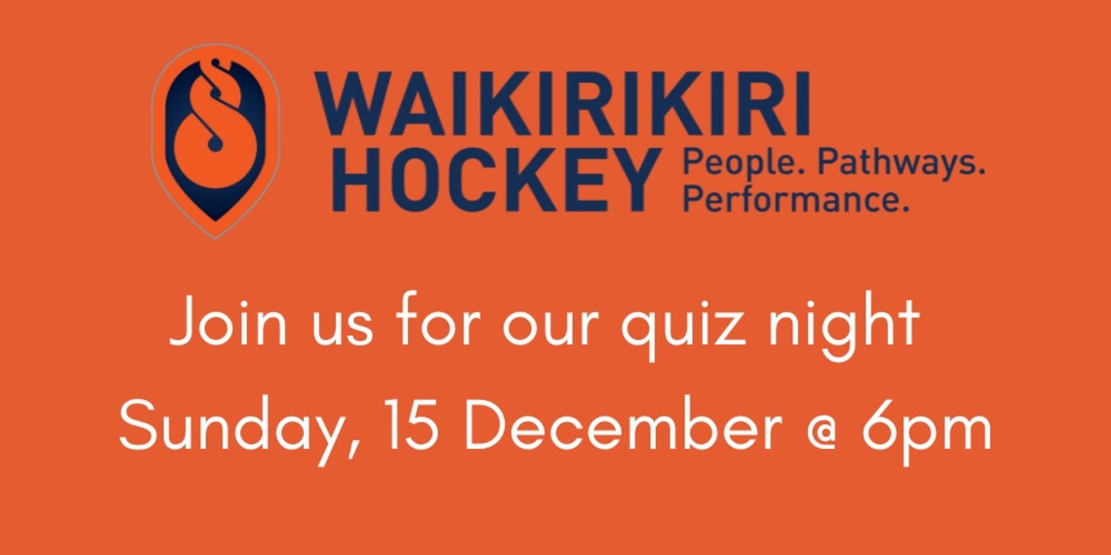 Banner image for Waikirikiri Hockey Quiz Night