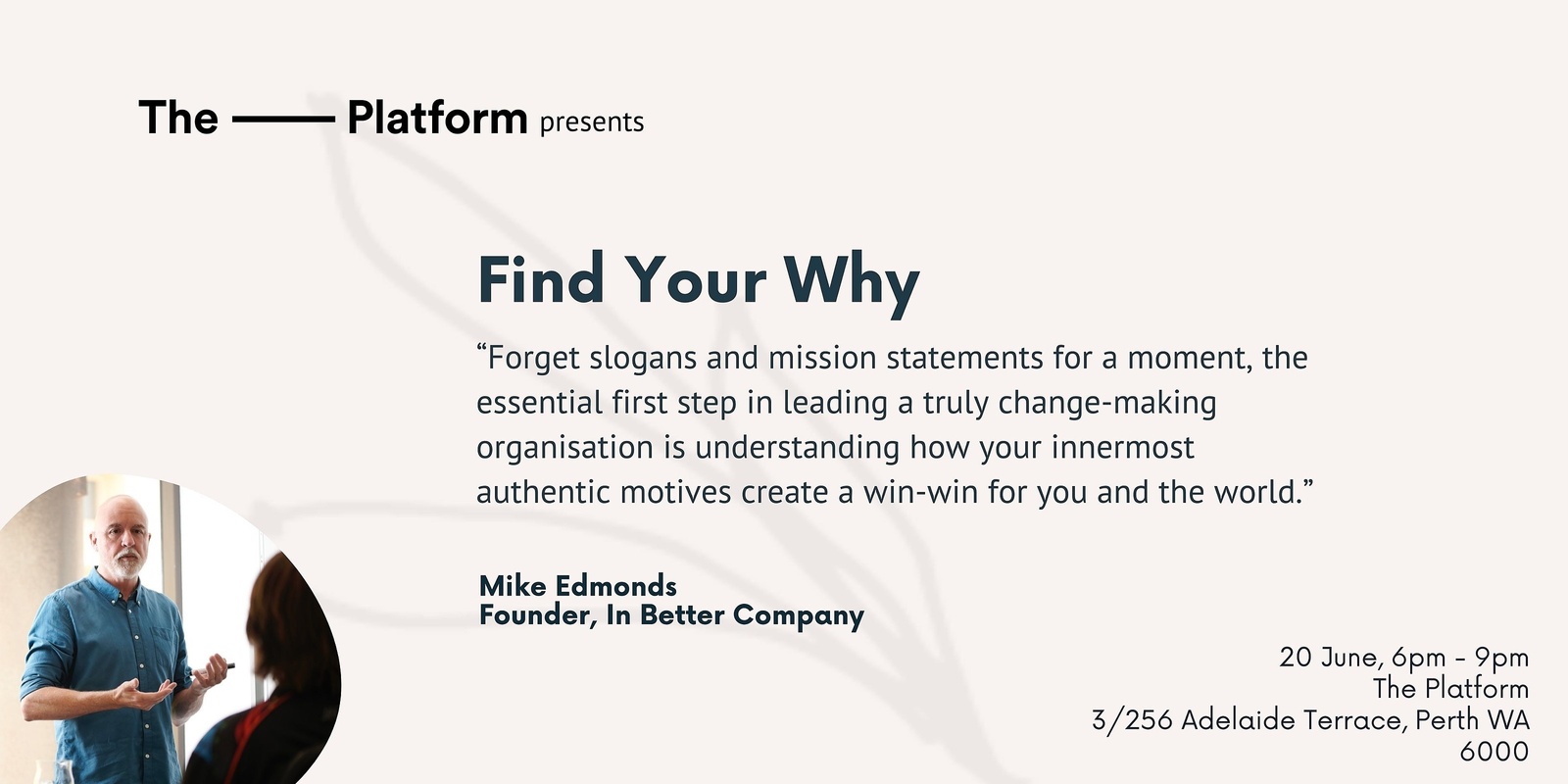 Banner image for Finding Your Why