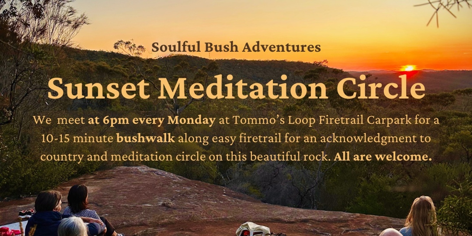 Banner image for Soulful Bush Community Meditation Circle - Mindfulness, Nature & Sharing - Central Coast, NSW