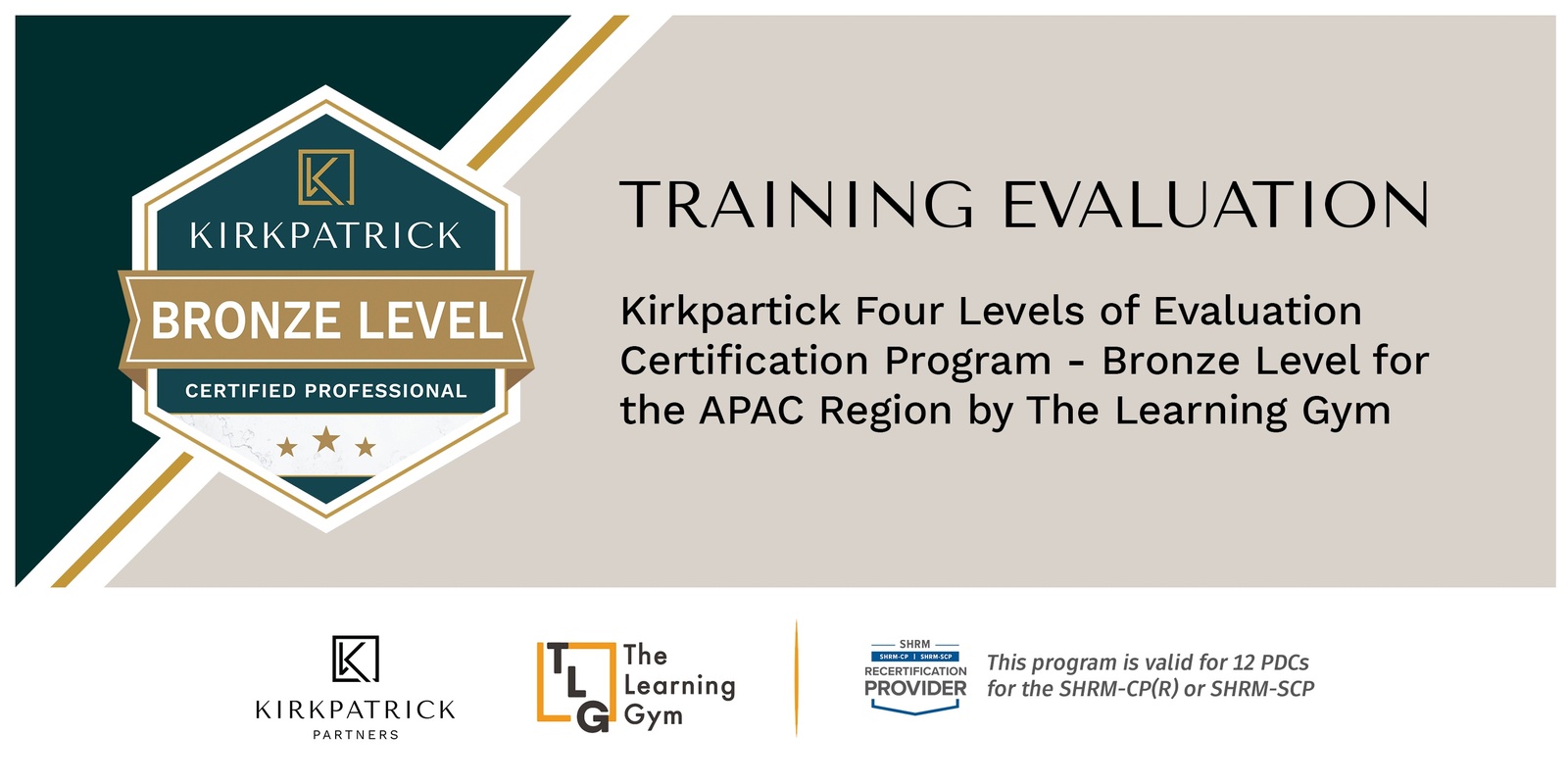 Banner image for Kirkpatrick Four Levels® Evaluation Certification Program – Bronze Level