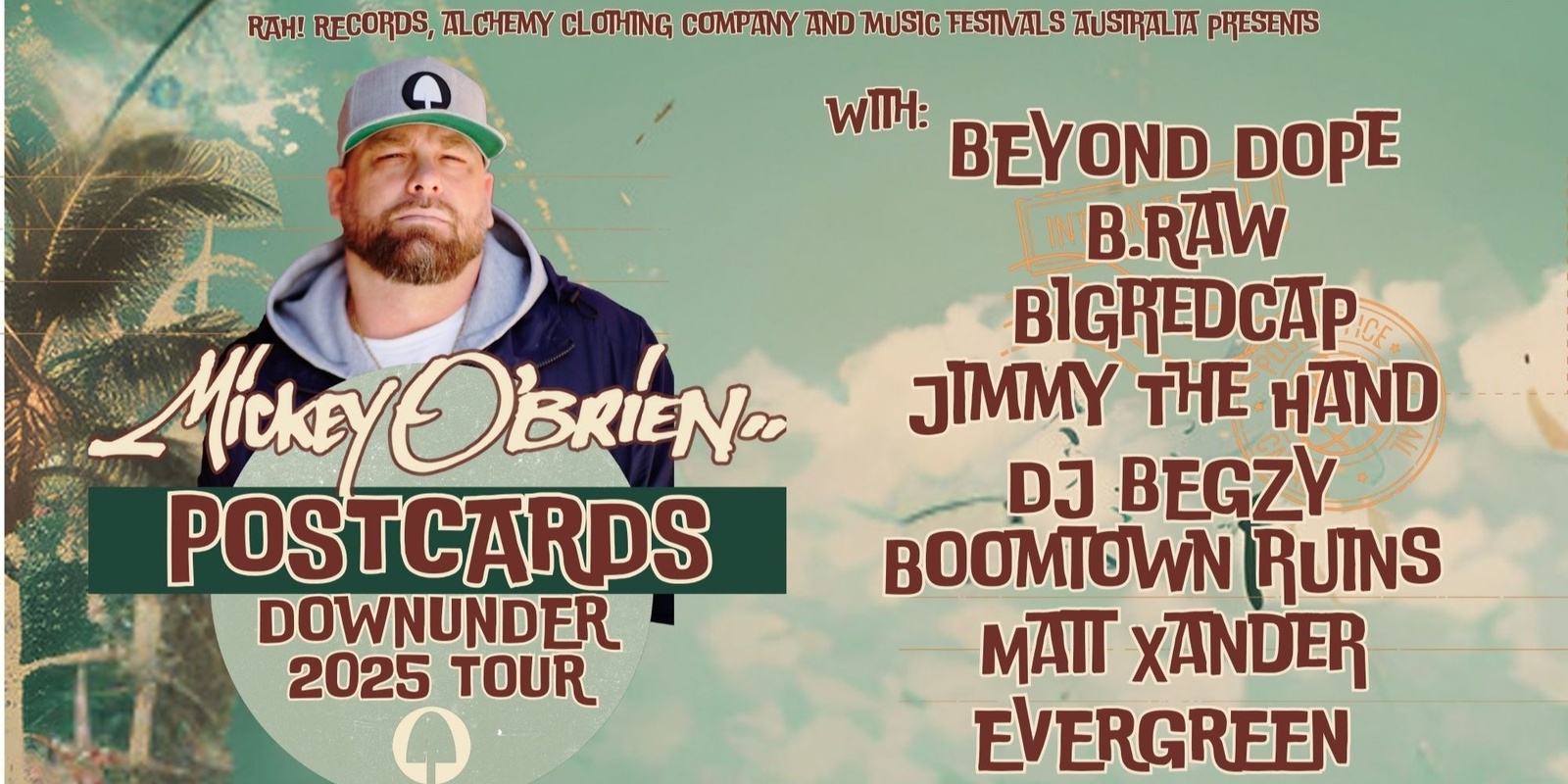 Banner image for Mickey O’Brien: "Postcards" Downunder Tour 2025