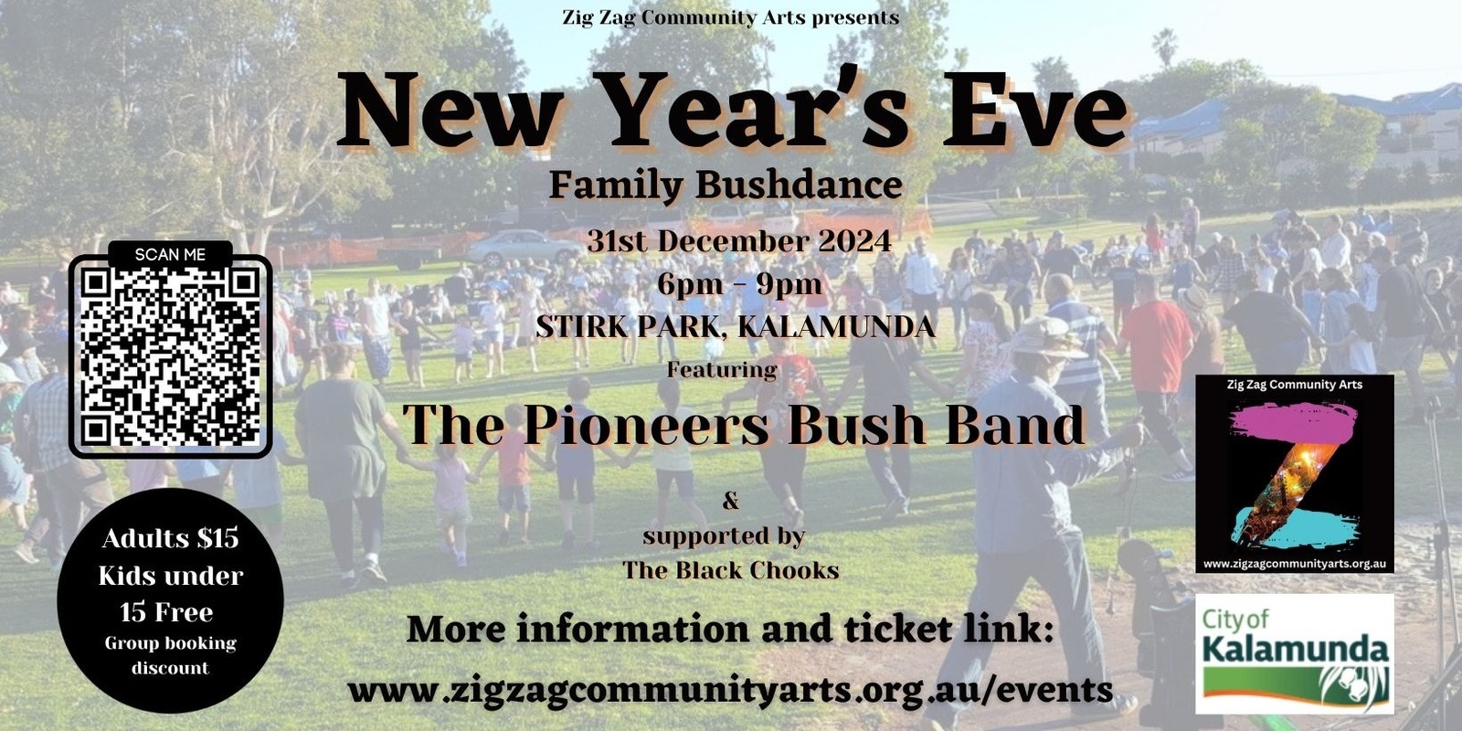 Banner image for Zig Zag Community Arts NYE Bush Dance 2024