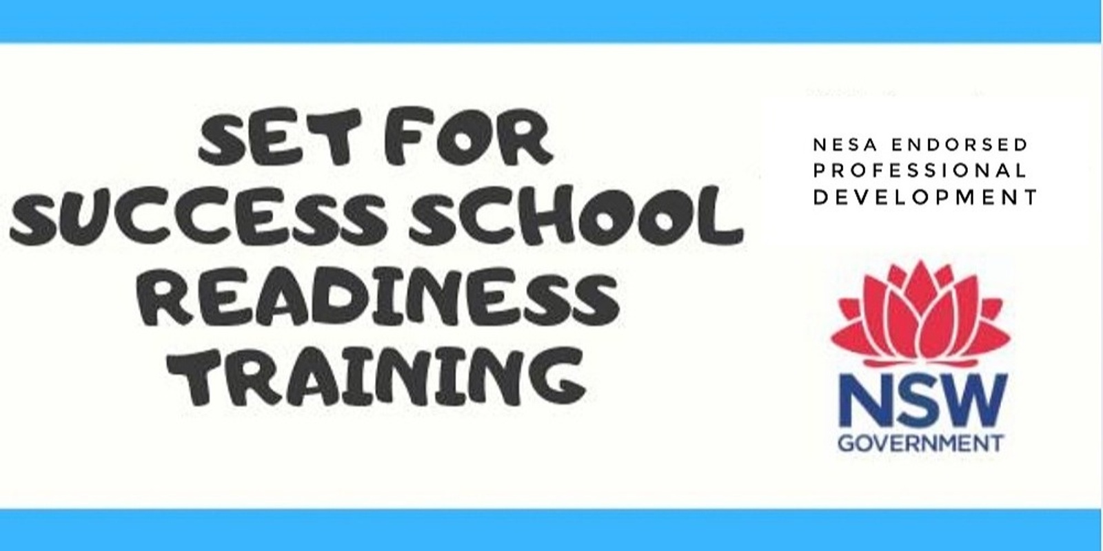 Banner image for Set For Success - School Readiness Teacher Training (Dee Why)