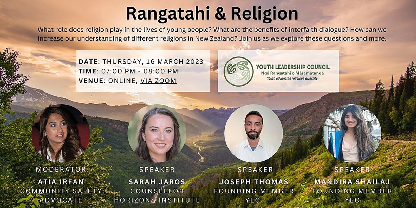Banner image for Rangatahi & Religion