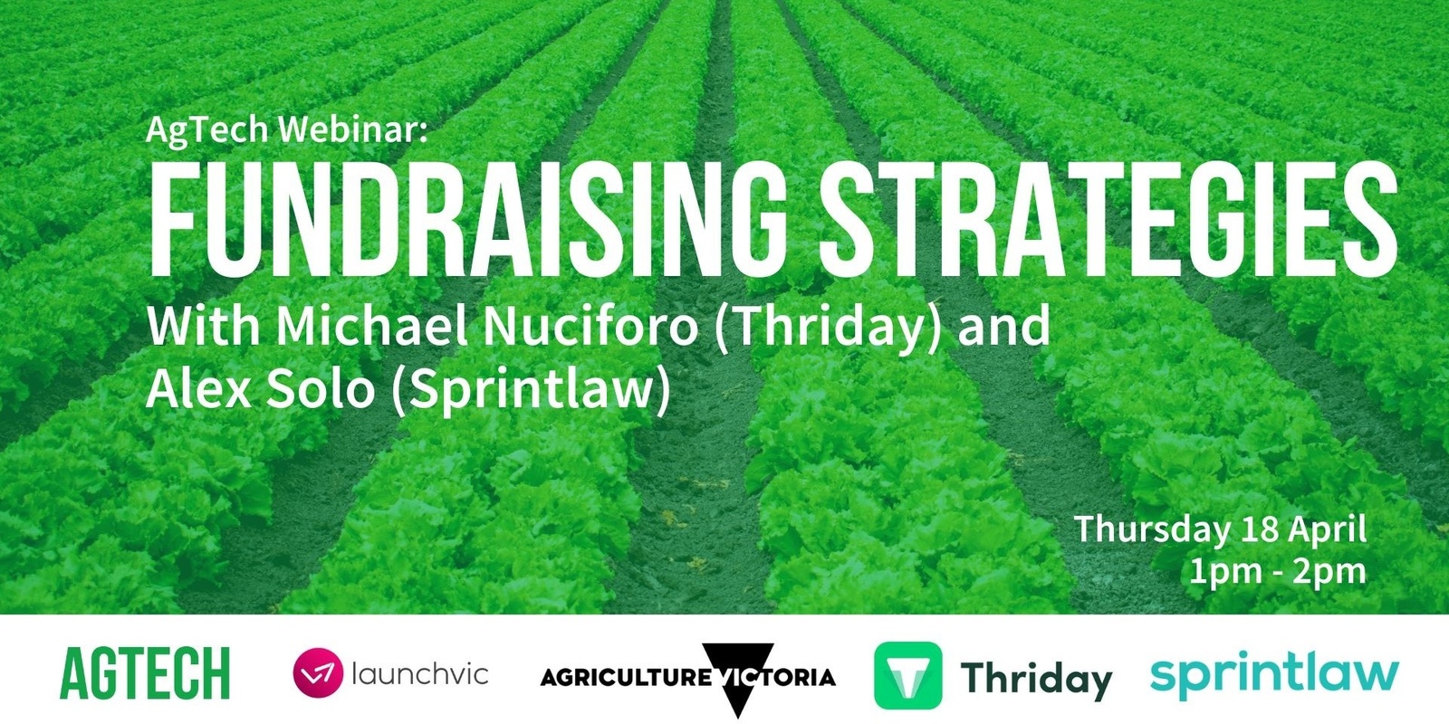 Banner image for AgTech Webinar: Fundraising Strategies For Your Startup