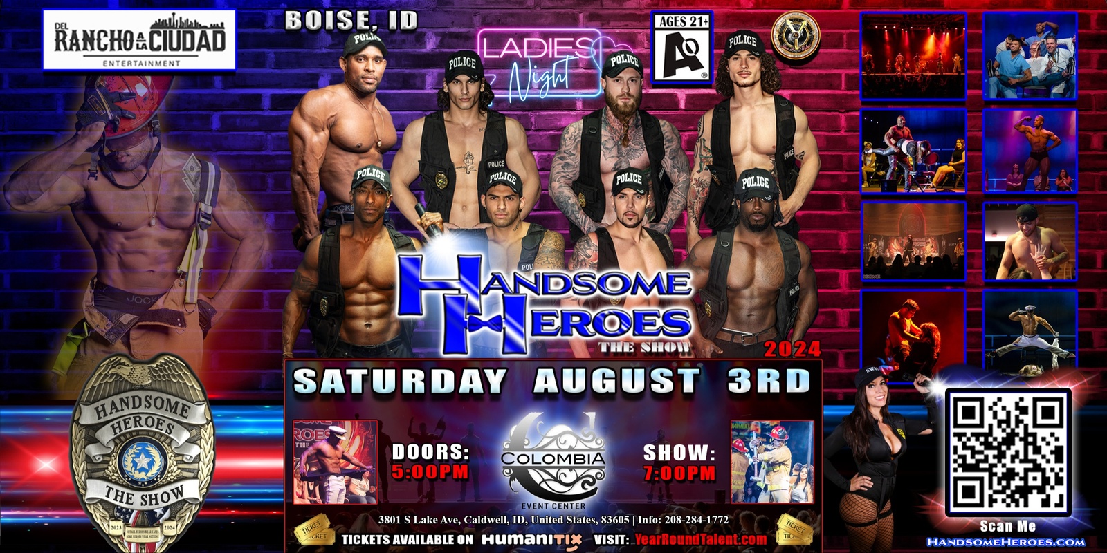 Banner image for Boise, ID - Handsome Heroes: The Show "Not All Heroes Wear Capes, Some Heroes Wear Nothing!"