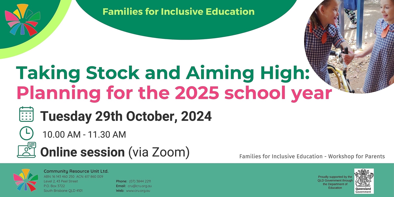 Banner image for Taking Stock and Aiming High: Planning for the 2025 school year - Online workshop