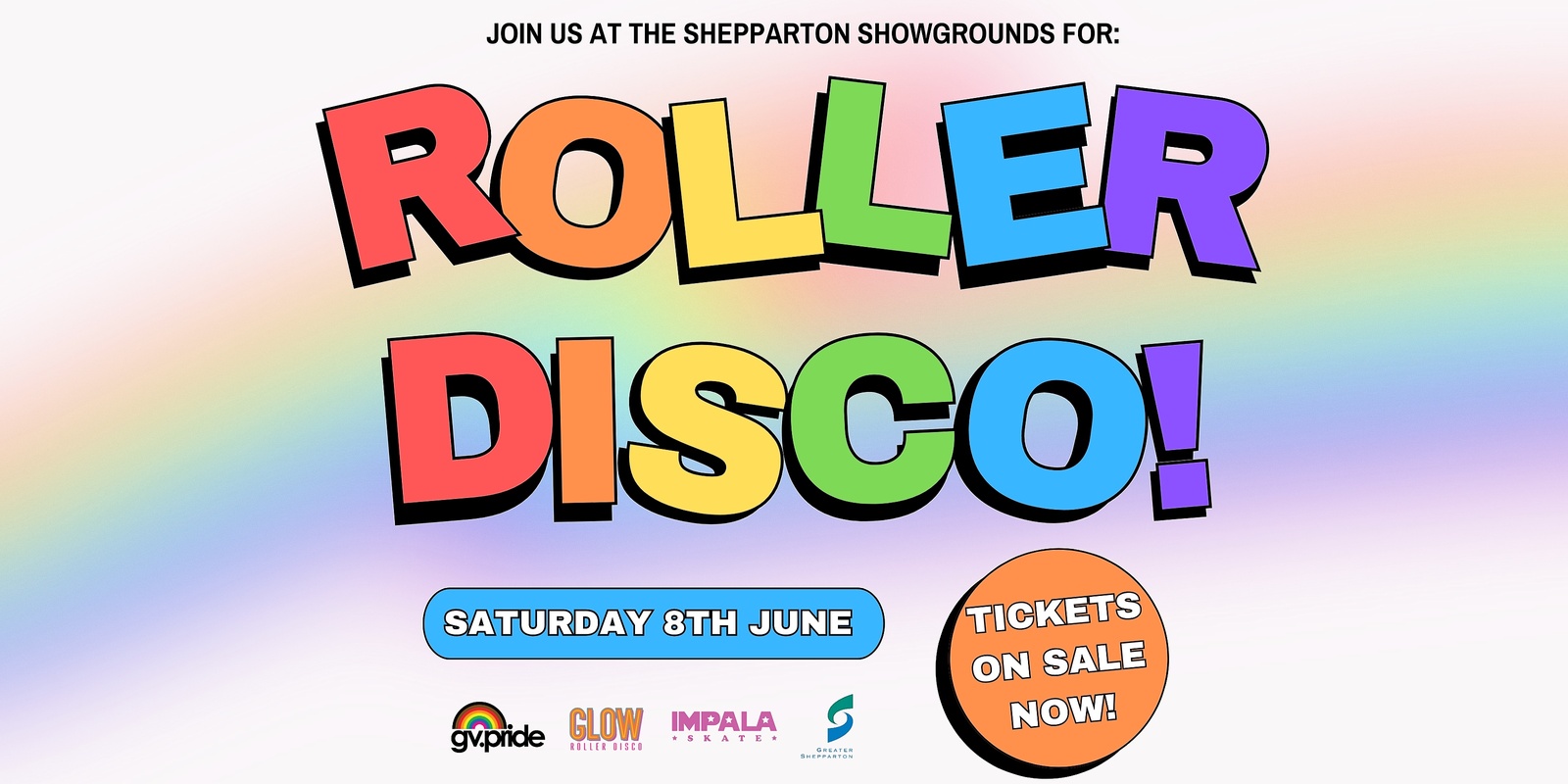 Banner image for GLOW Roller Disco | Sat 8 June 2024 | Shepparton