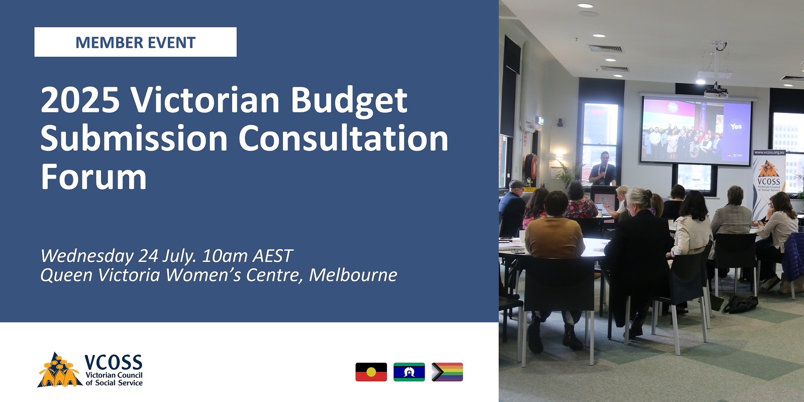 Banner image for 2025 Victorian Budget Submission Consultation Forum
