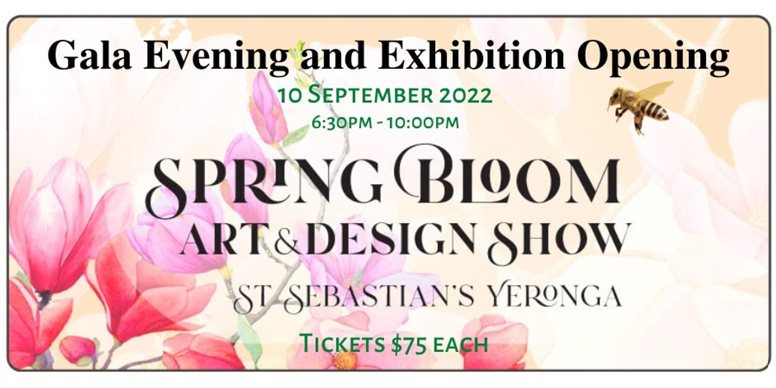 Banner image for St Sebastian's Spring Bloom Art & Design Show Gala Evening and Exhibition Opening