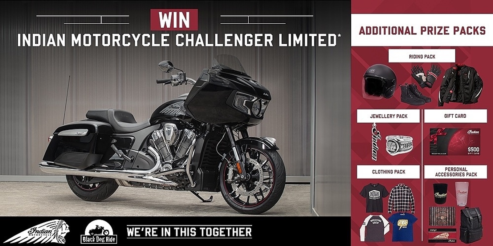 Banner image for Win an Indian Challenger Limited! 