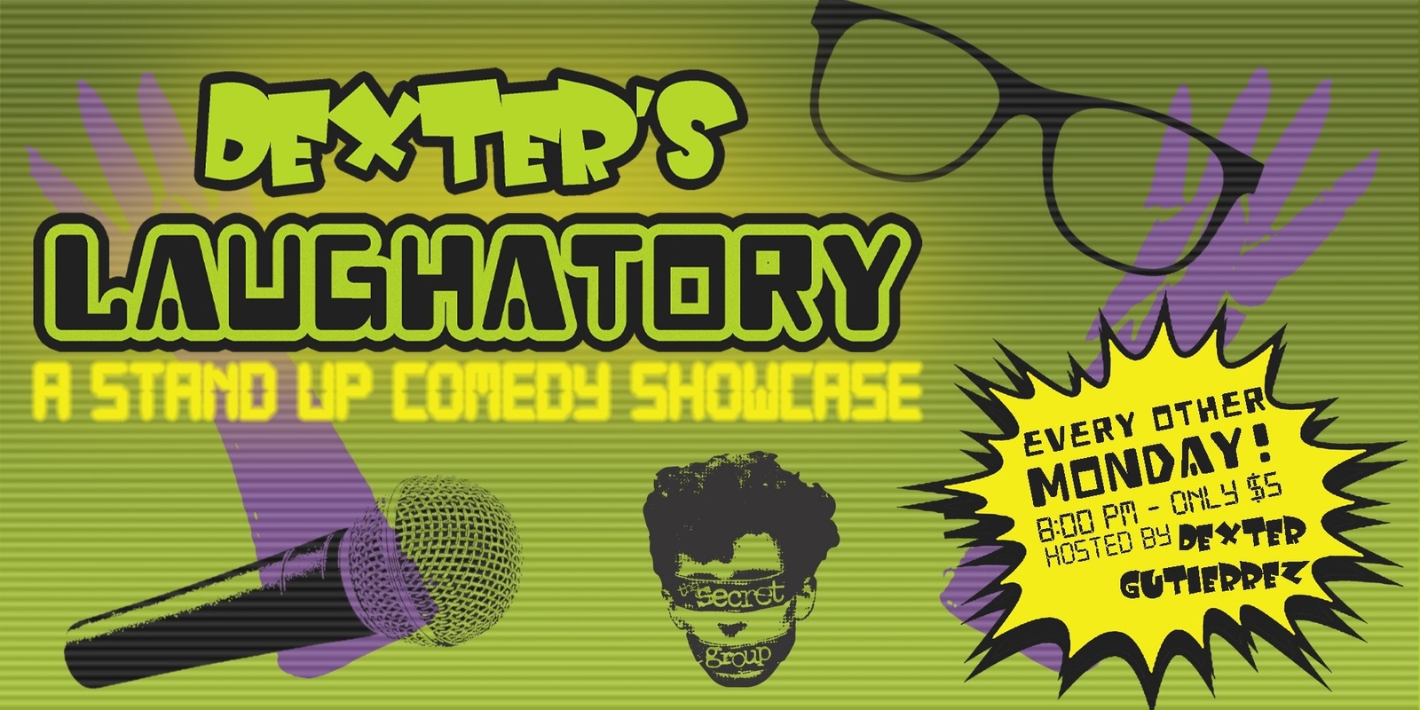 Banner image for Dexter's Laughatory: Stand Up Comedy Showcase