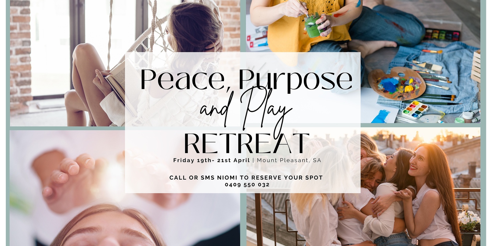 Banner image for Peace, Purpose and Play Retreat 