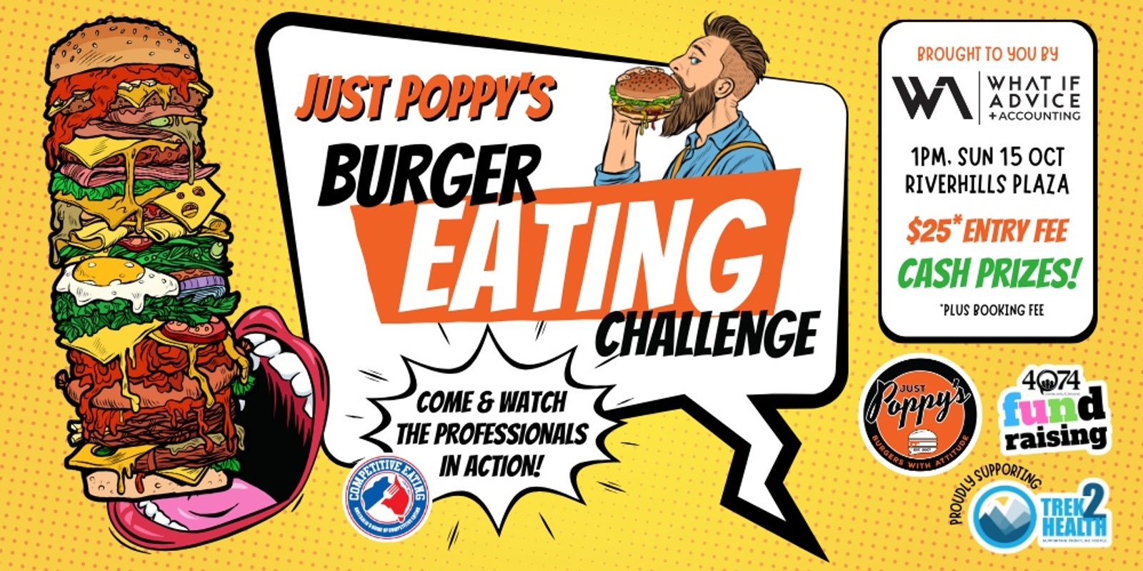 Banner image for Just Poppy's Burger Eating Challenge