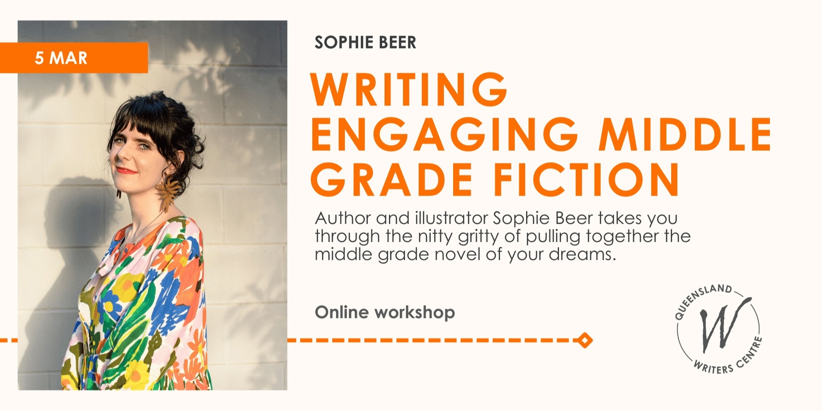 Banner image for Writing Engaging Middle Grade Fiction with Sophie Beer