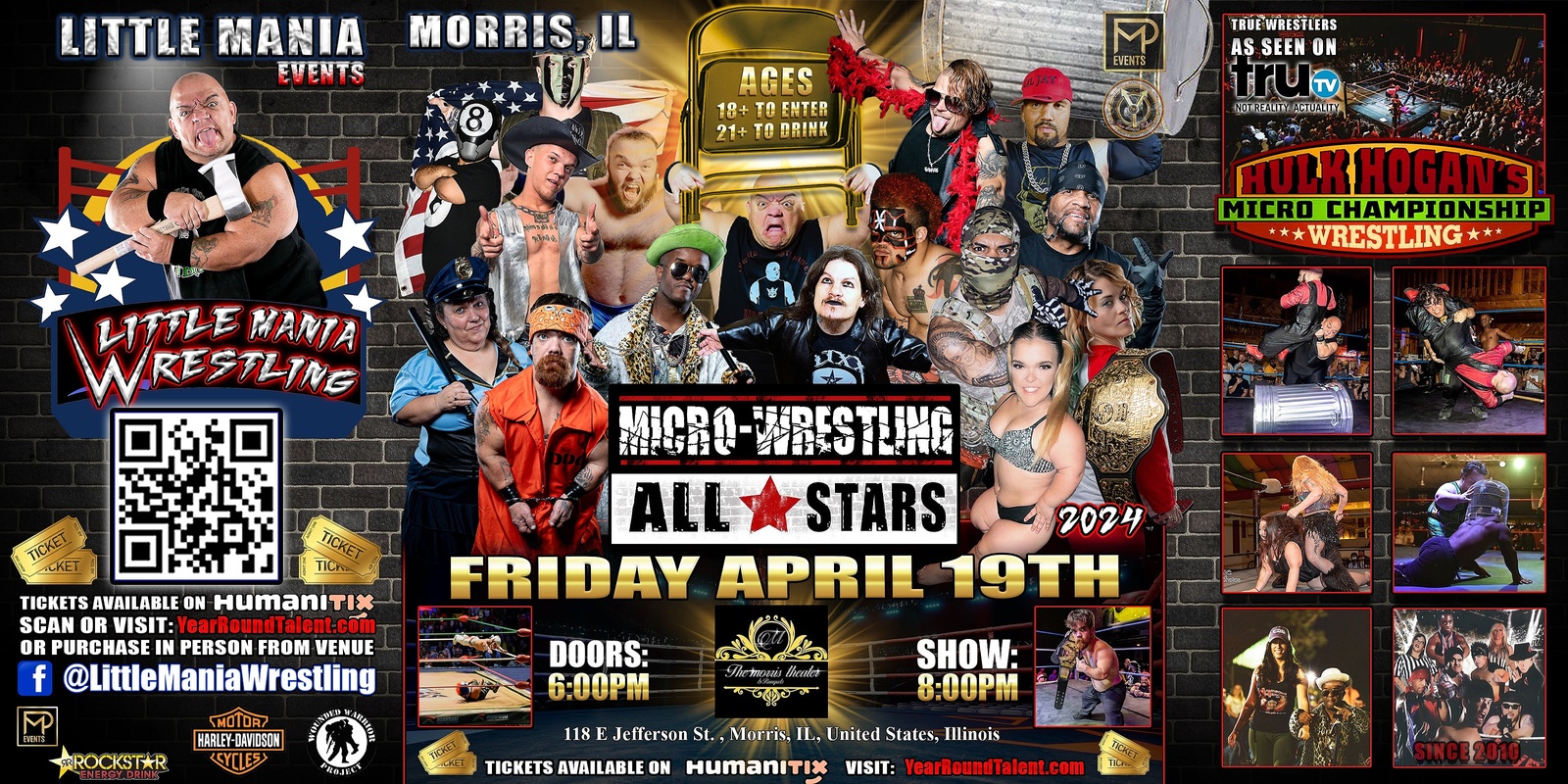 Banner image for Morris, IL -- Micro-Wrestling All * Stars: Little Mania Rips Through the Ring!