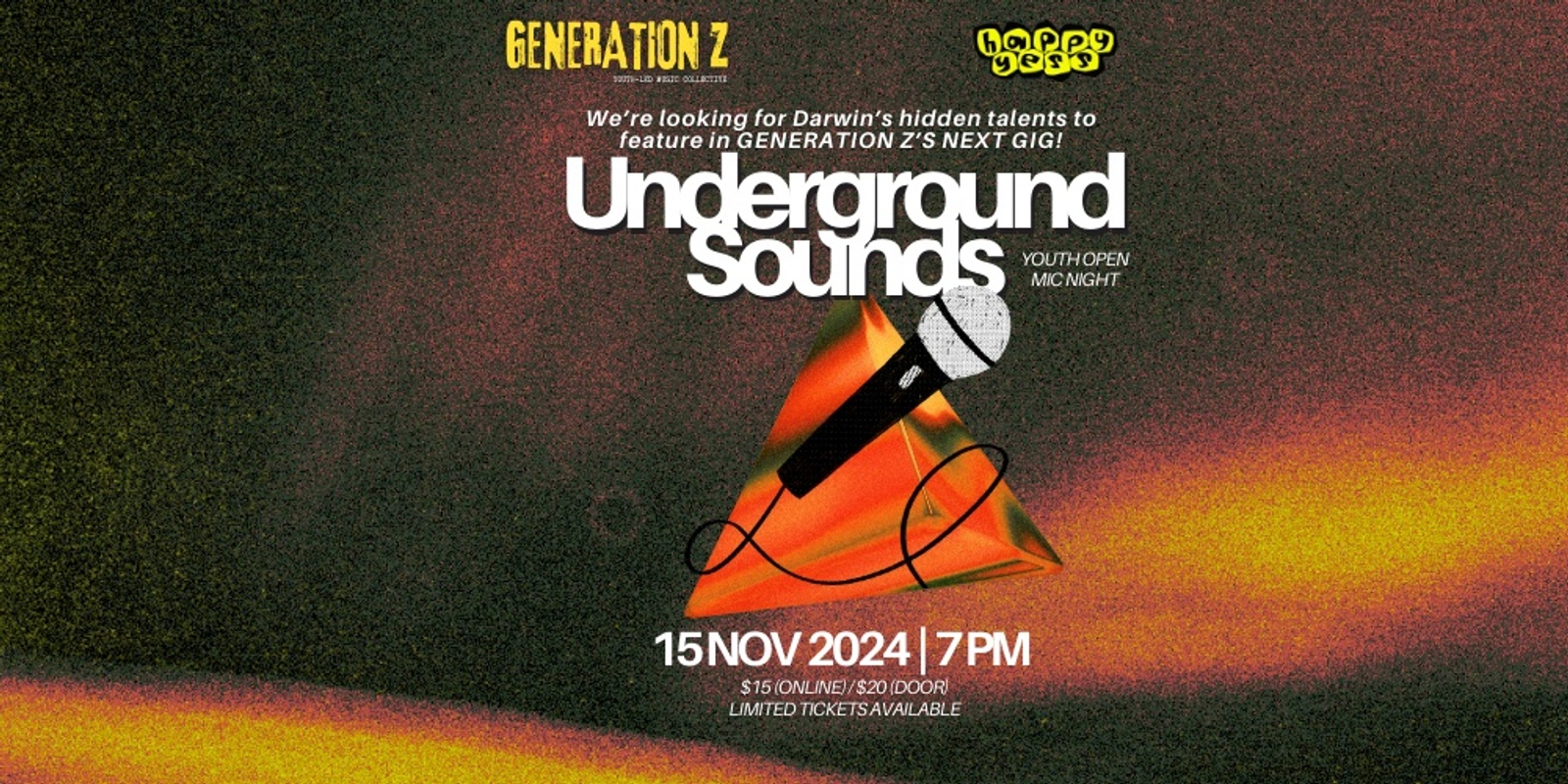 Banner image for UNDERGROUND SOUNDS: YOUTH OPEN MIC NIGHT