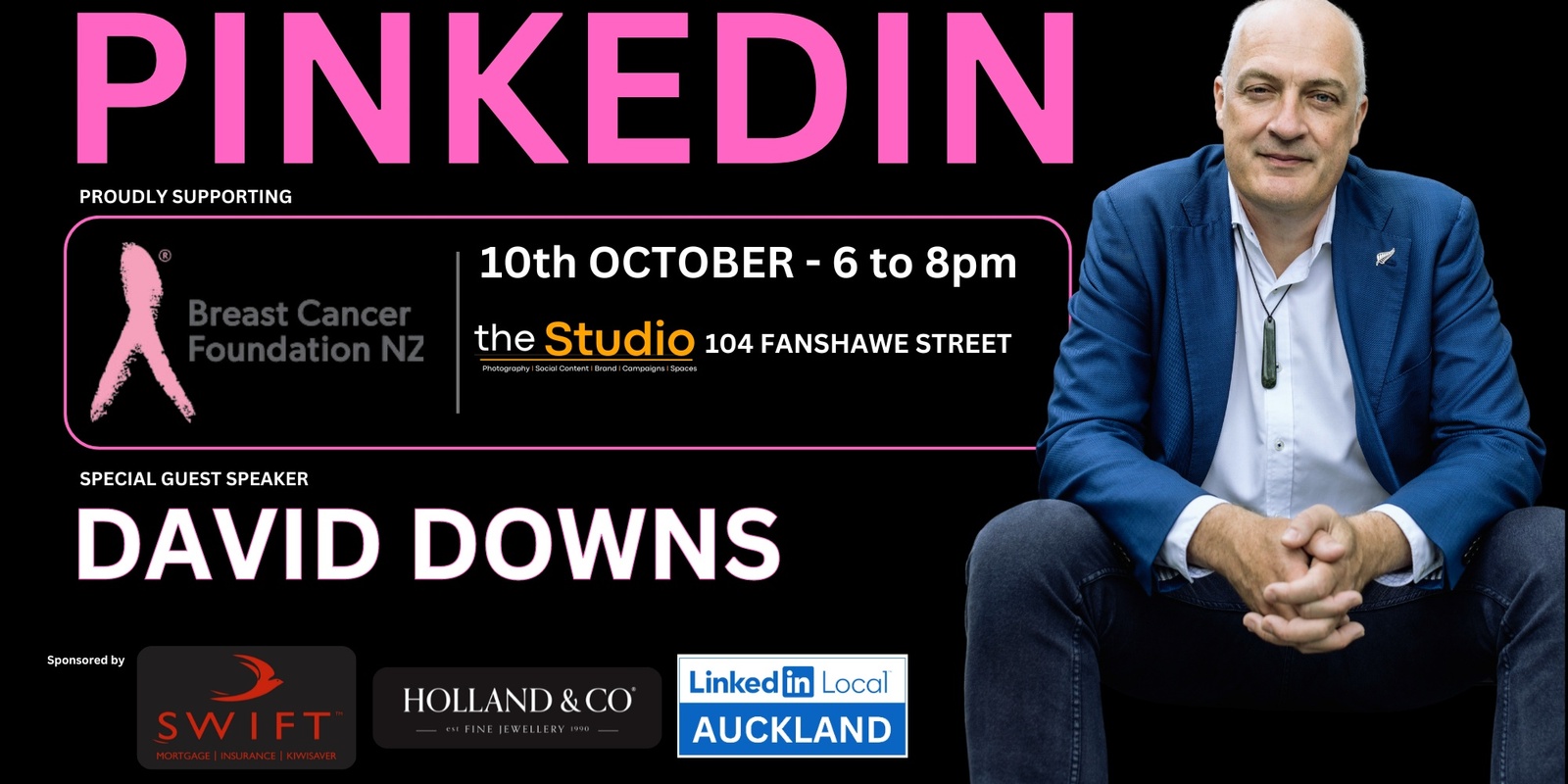 Banner image for Pink'edInLocal Auckland Like LinkedinLocal but with a Pink twist with David Downs