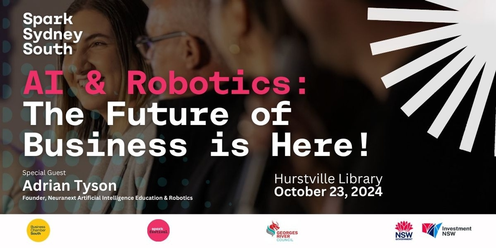 Banner image for  AI & Robotics: The Future of Business is Here