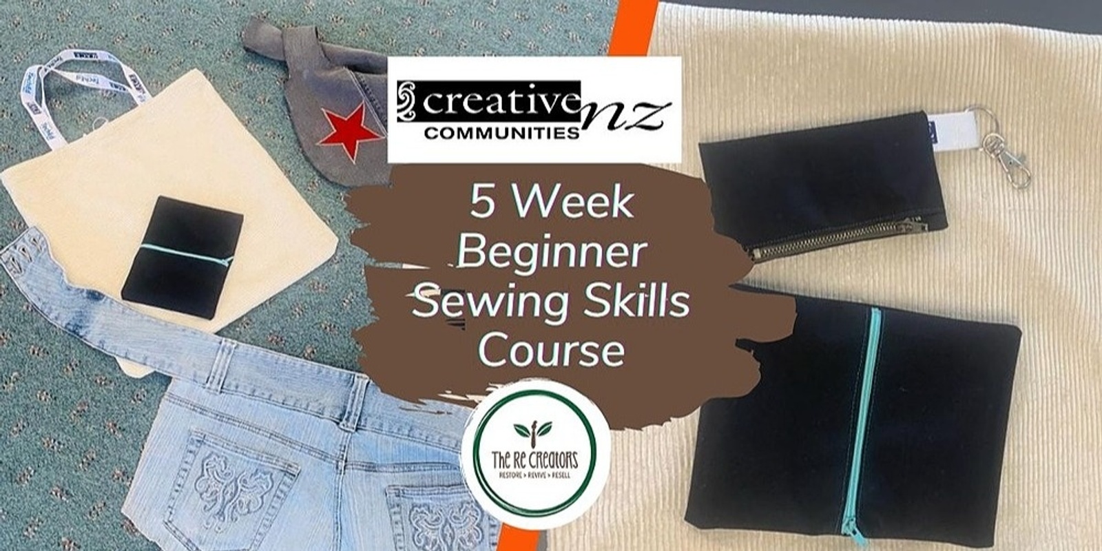 Banner image for Beginner Sewing Skills - 5 Week Course, West Auckland's RE: MAKER SPACE,  10 February - 10 March, Fridays, 7pm - 9 pm   