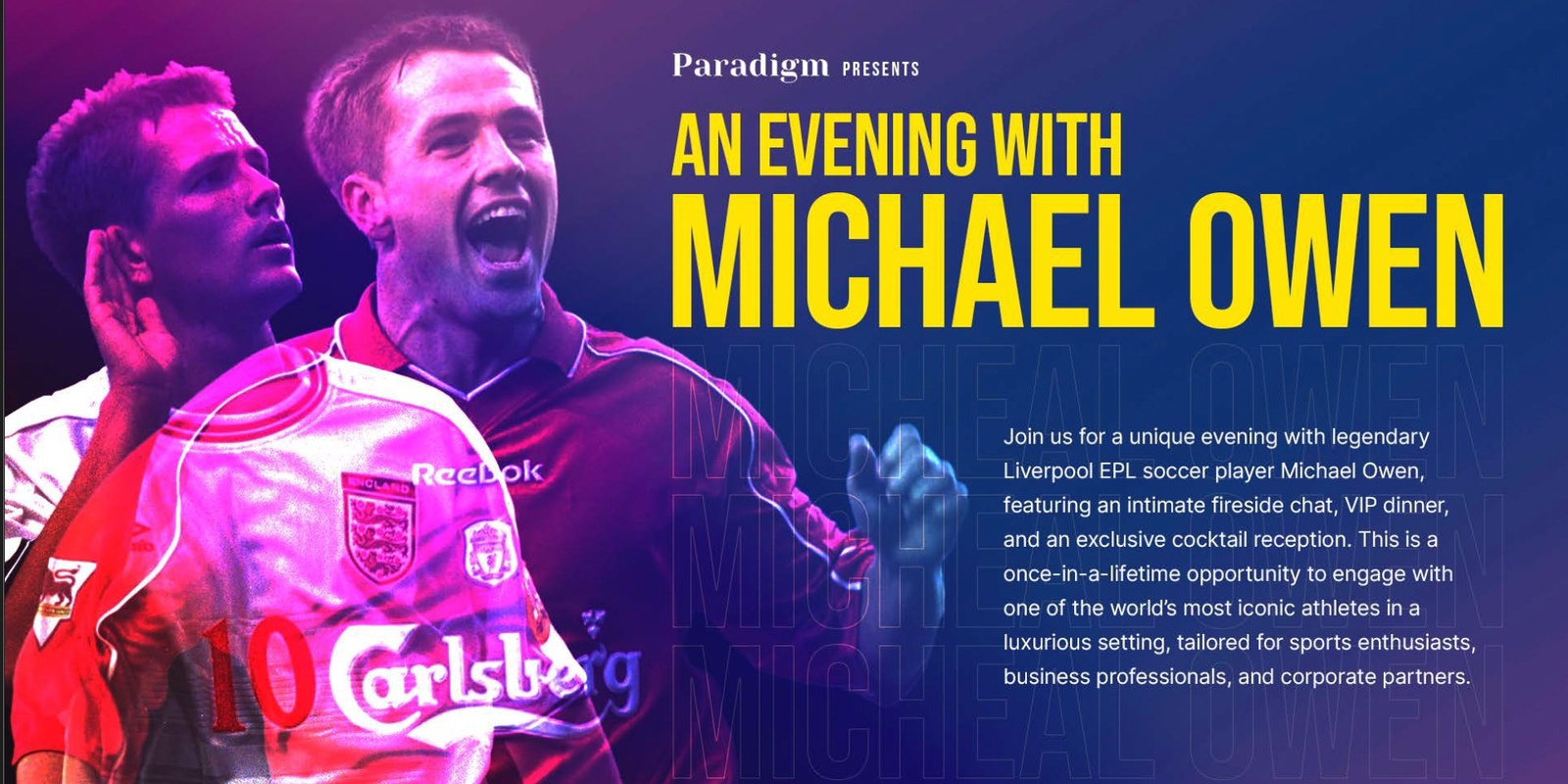 Banner image for An Evening With Michael Owen - SYDNEY