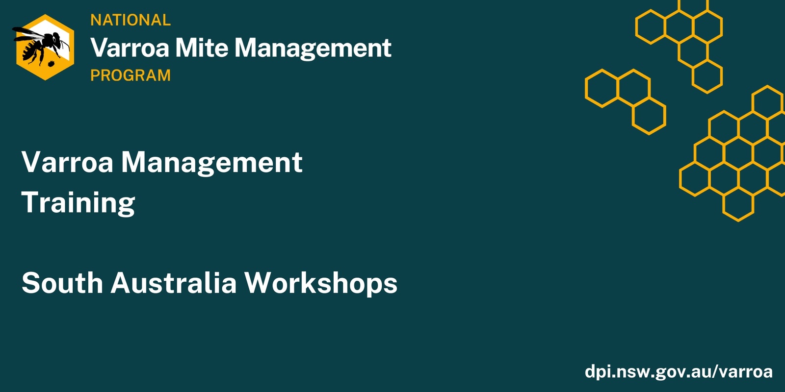 Banner image for Adelaide - Varroa Management Training Workshop