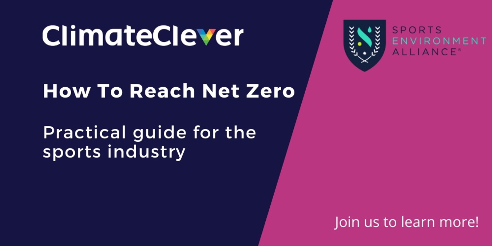 Banner image for How To Reach Net Zero - practical guide for the sports industry 