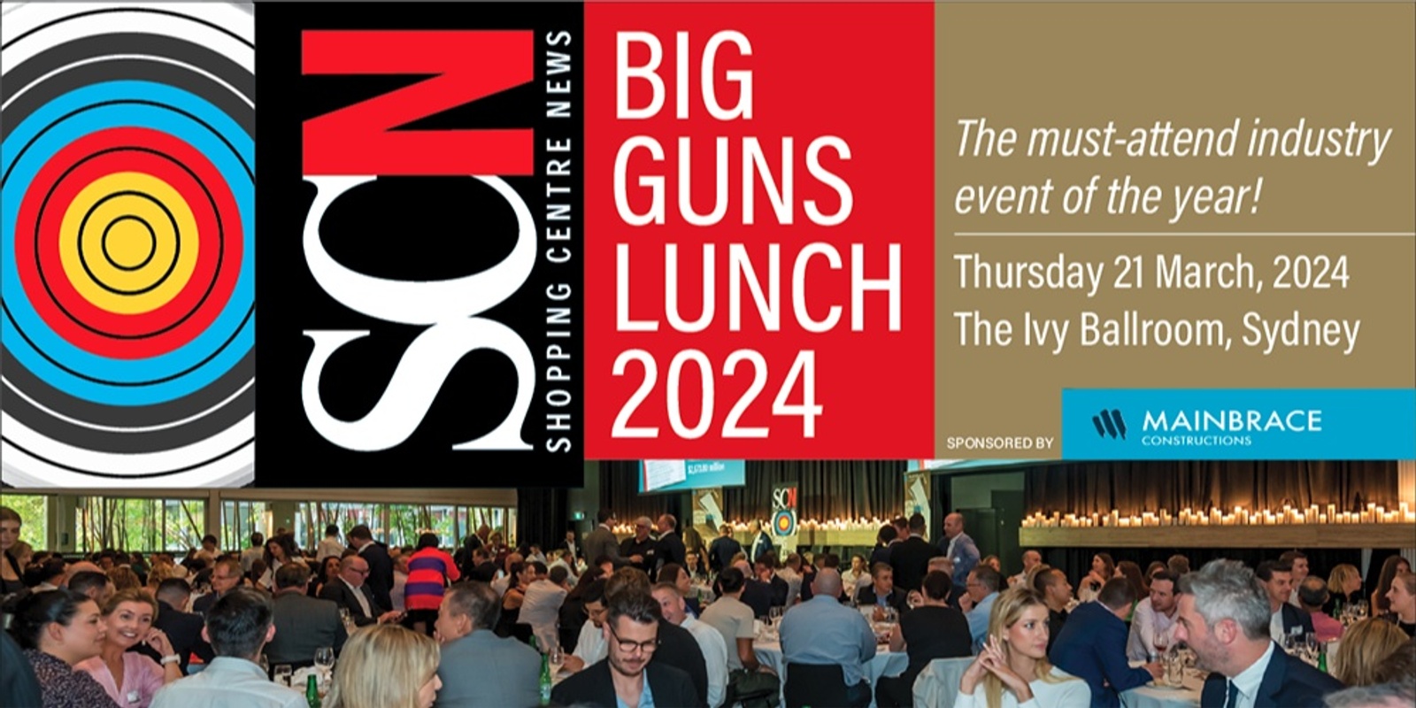 Banner image for Shopping Centre News Big Guns Lunch 2024