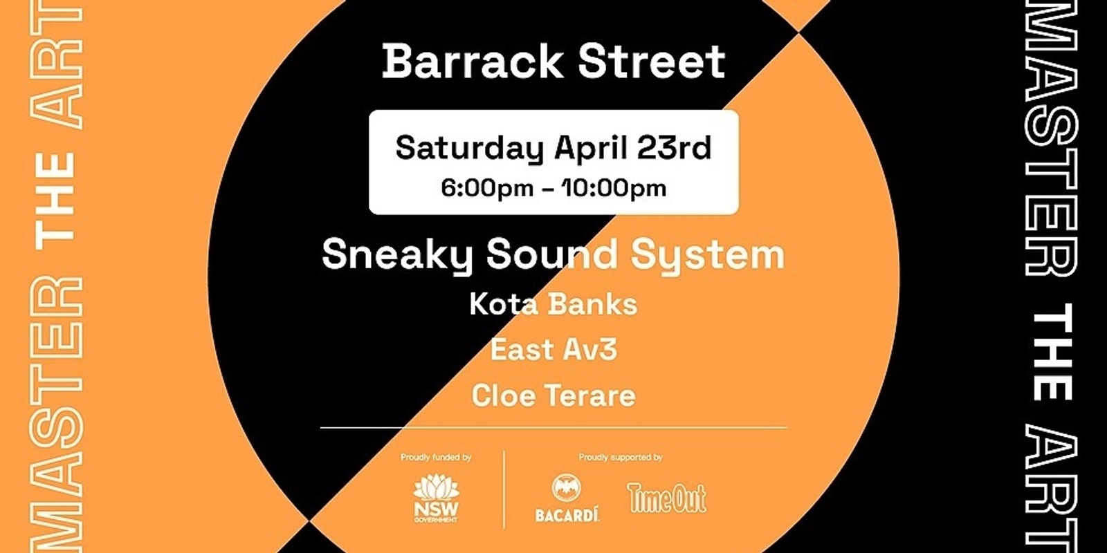 Banner image for Master The Art - Saturday Night Electronic Music Showcase Feat. Sneaky Sound System, Kota Banks, Cloe Terare, & East Av3