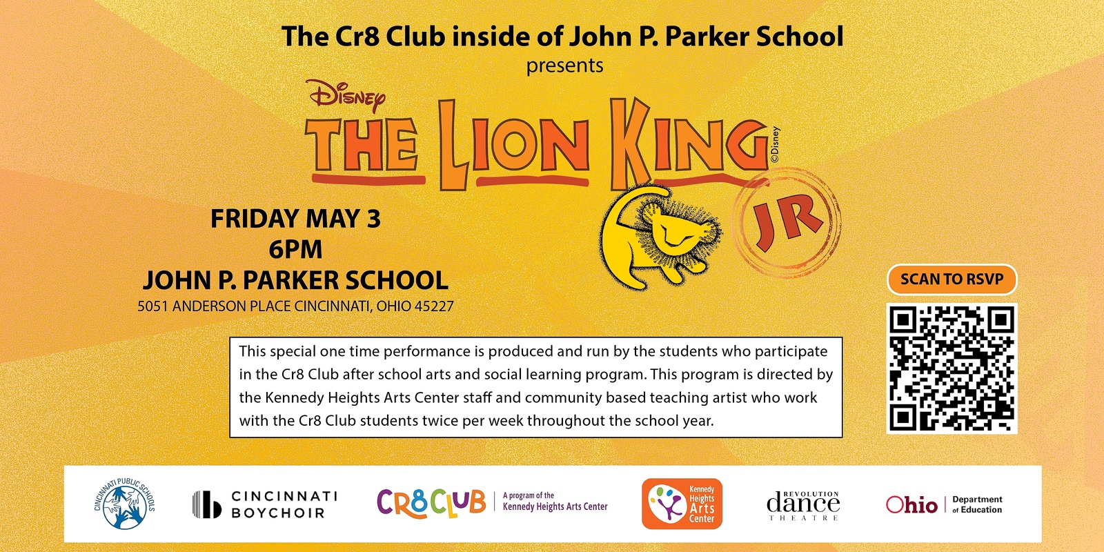 Banner image for Cr8 Club Presents, Lion King Jr.