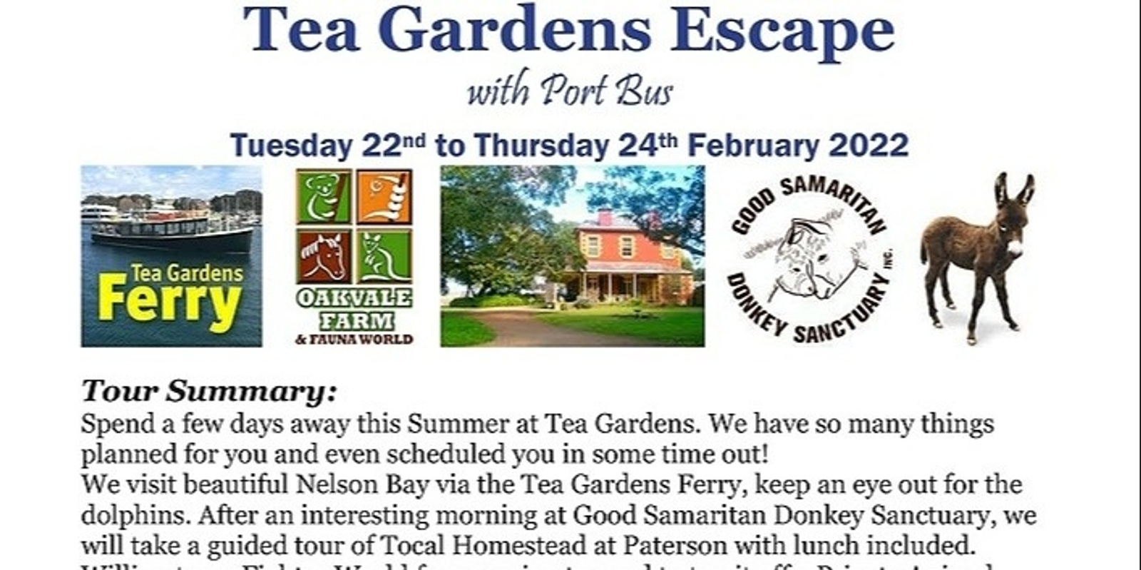 Banner image for Tea Gardens Summer Escape
