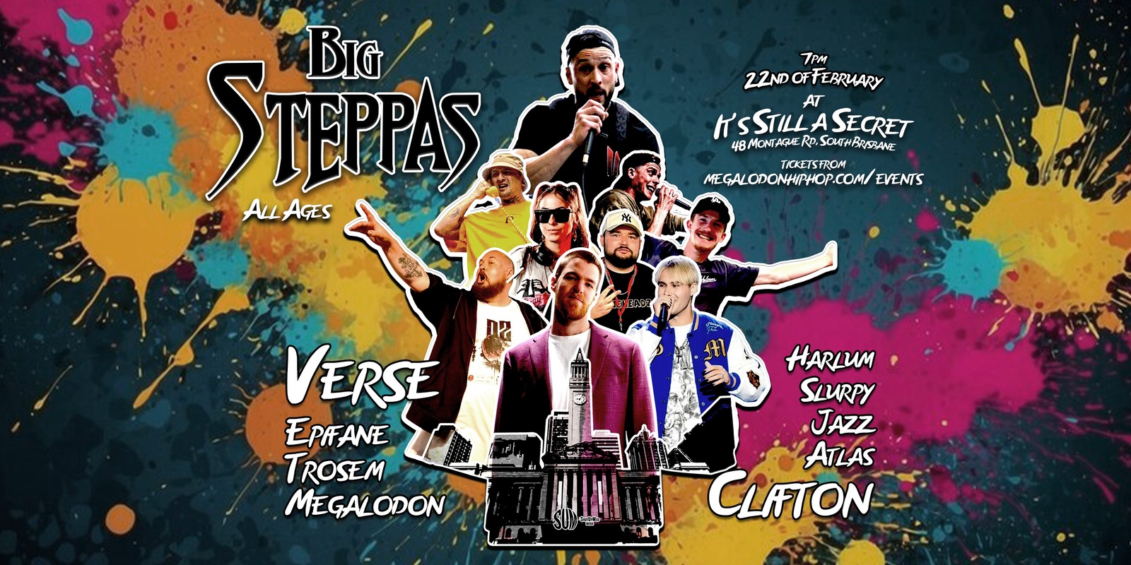 Banner image for ShutUpMeg presents: Big Steppas