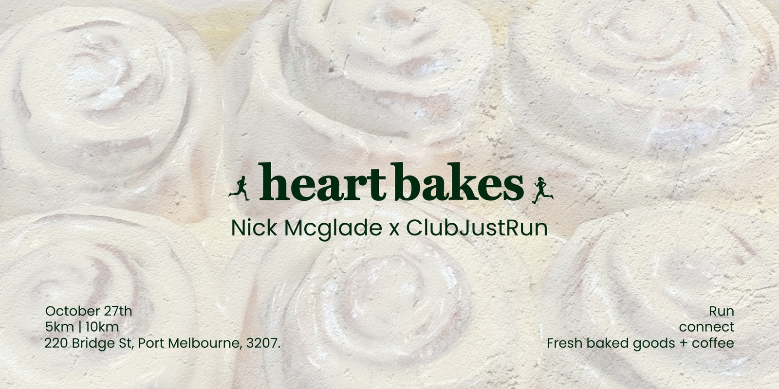 Banner image for ClubJustRun x Nick Mcglade: Heart Bakes Special