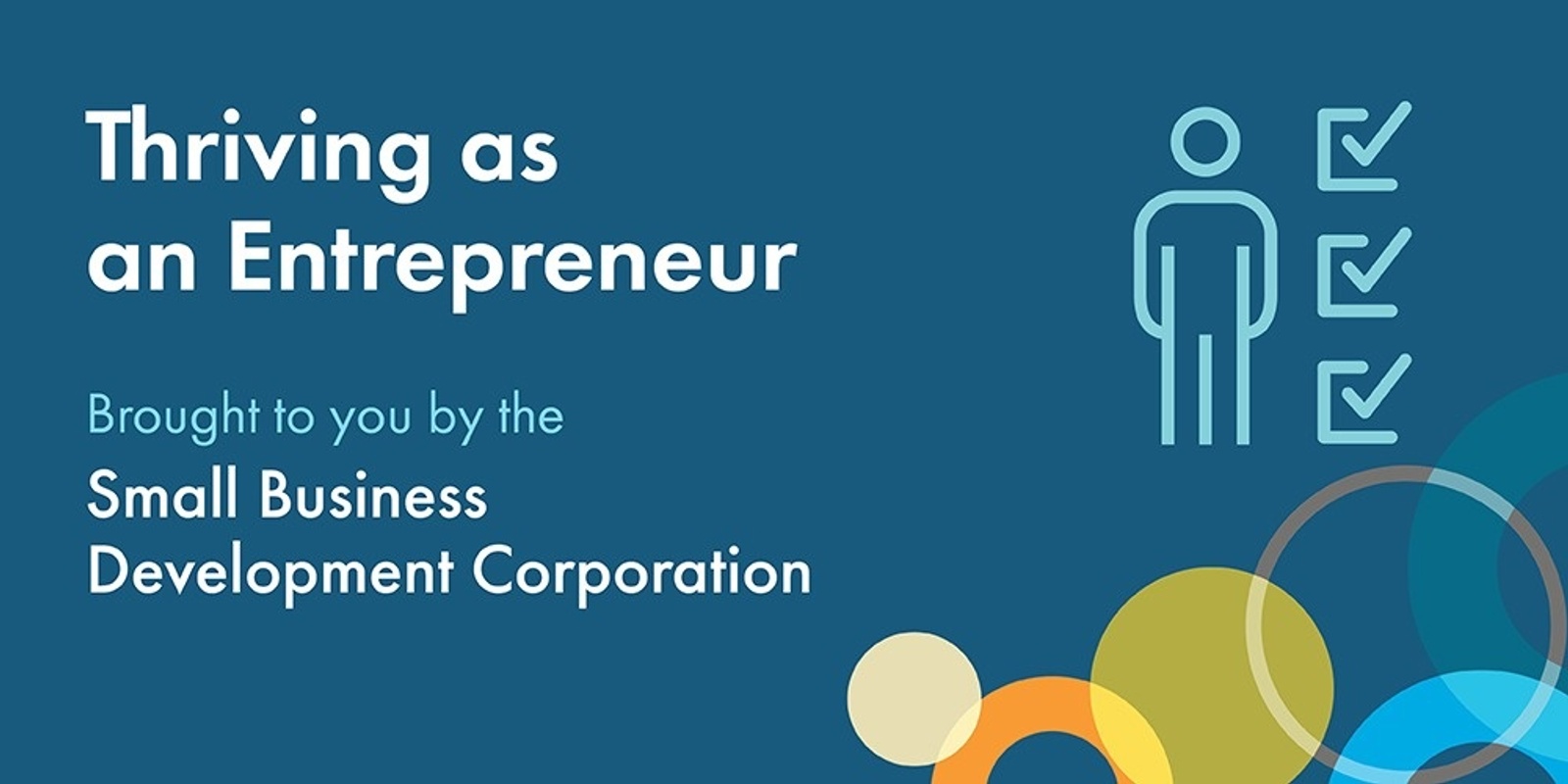 Banner image for Thriving as an Entrepreneur