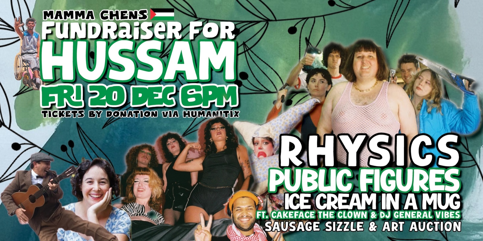 Banner image for FUNDRAISER FOR HUSSAM / Rhysics, Public Figures & More