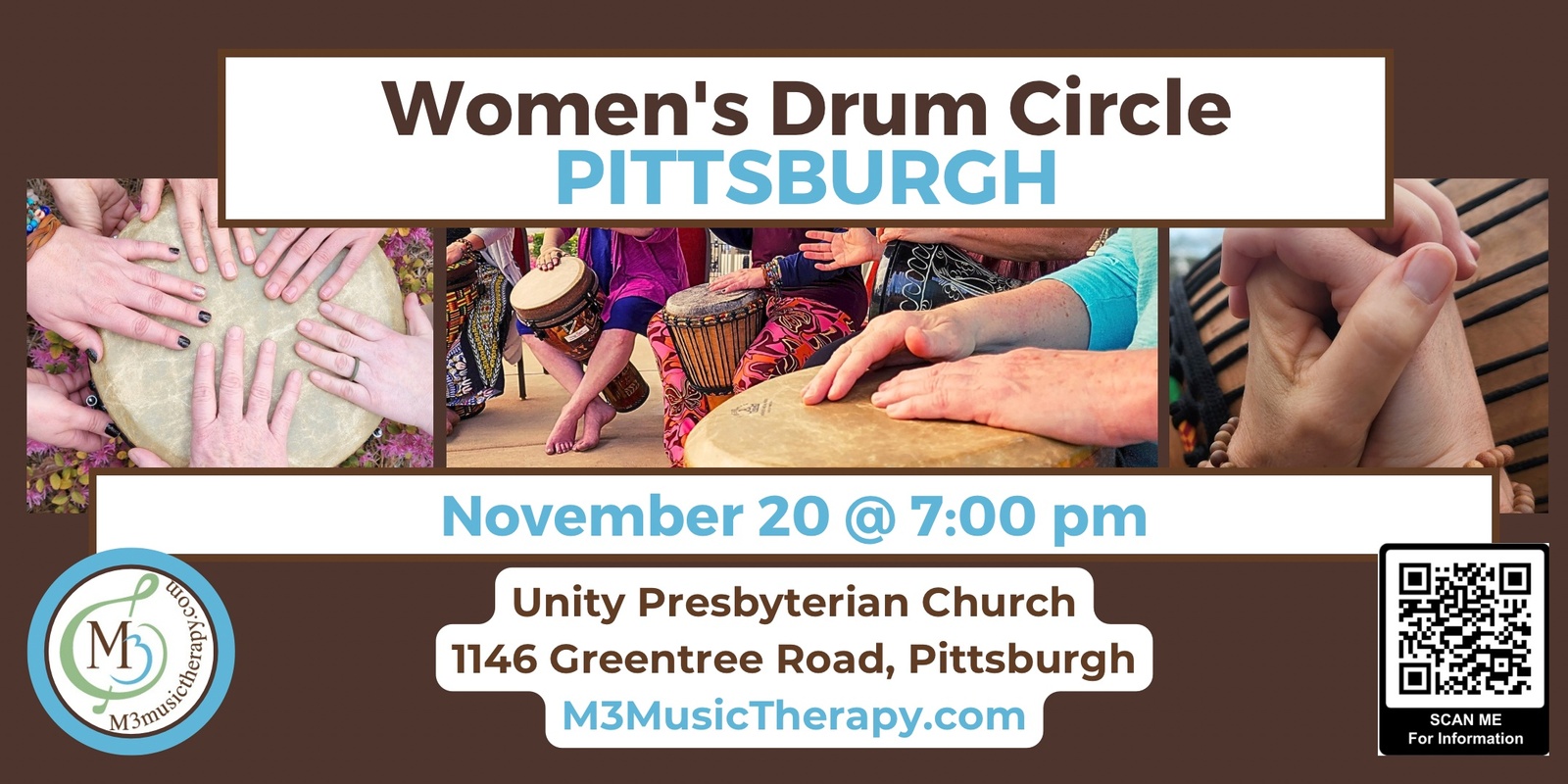 Banner image for Womens' Drum Circle - Nov (Pittsburgh)