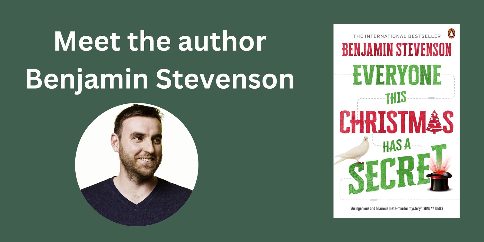 Banner image for Meet the author - Benjamin Stevenson