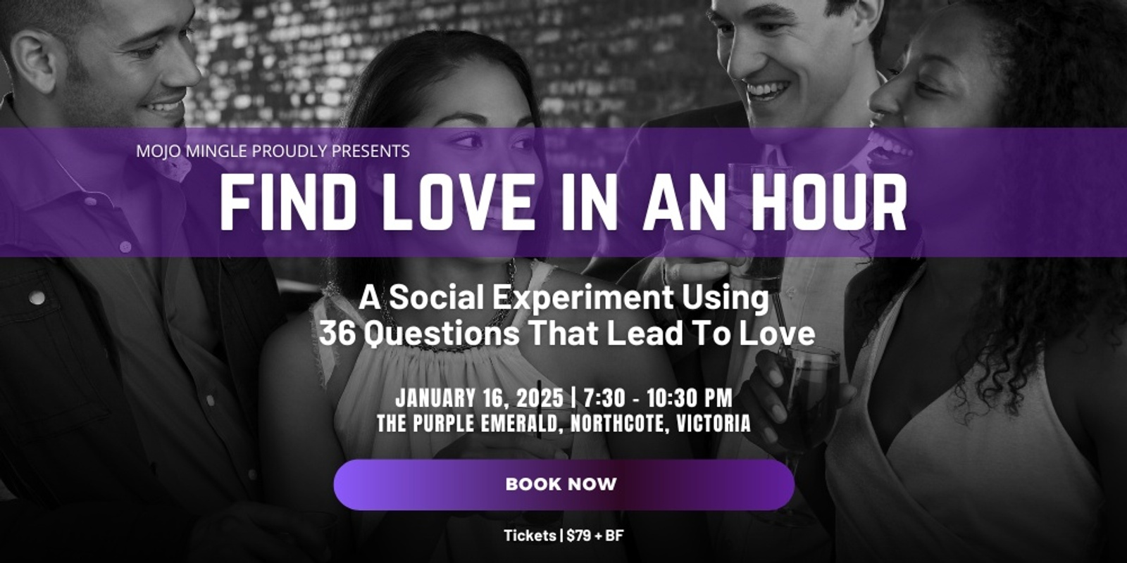 Banner image for Find Love In An Hour | Melbourne 2025 | Conscious Dating Experience