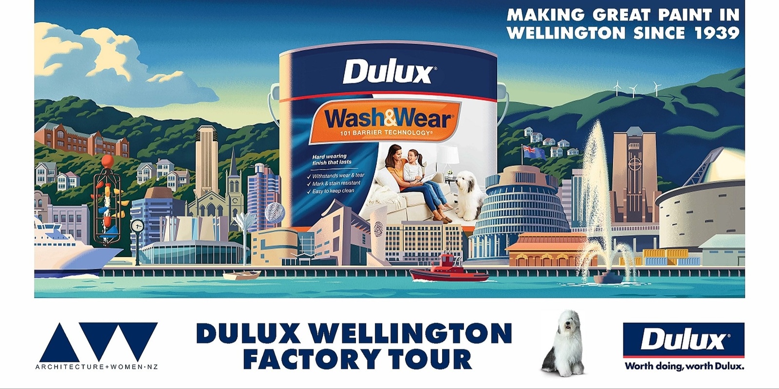 Banner image for A+W x Dulux Wellington Factory Tour