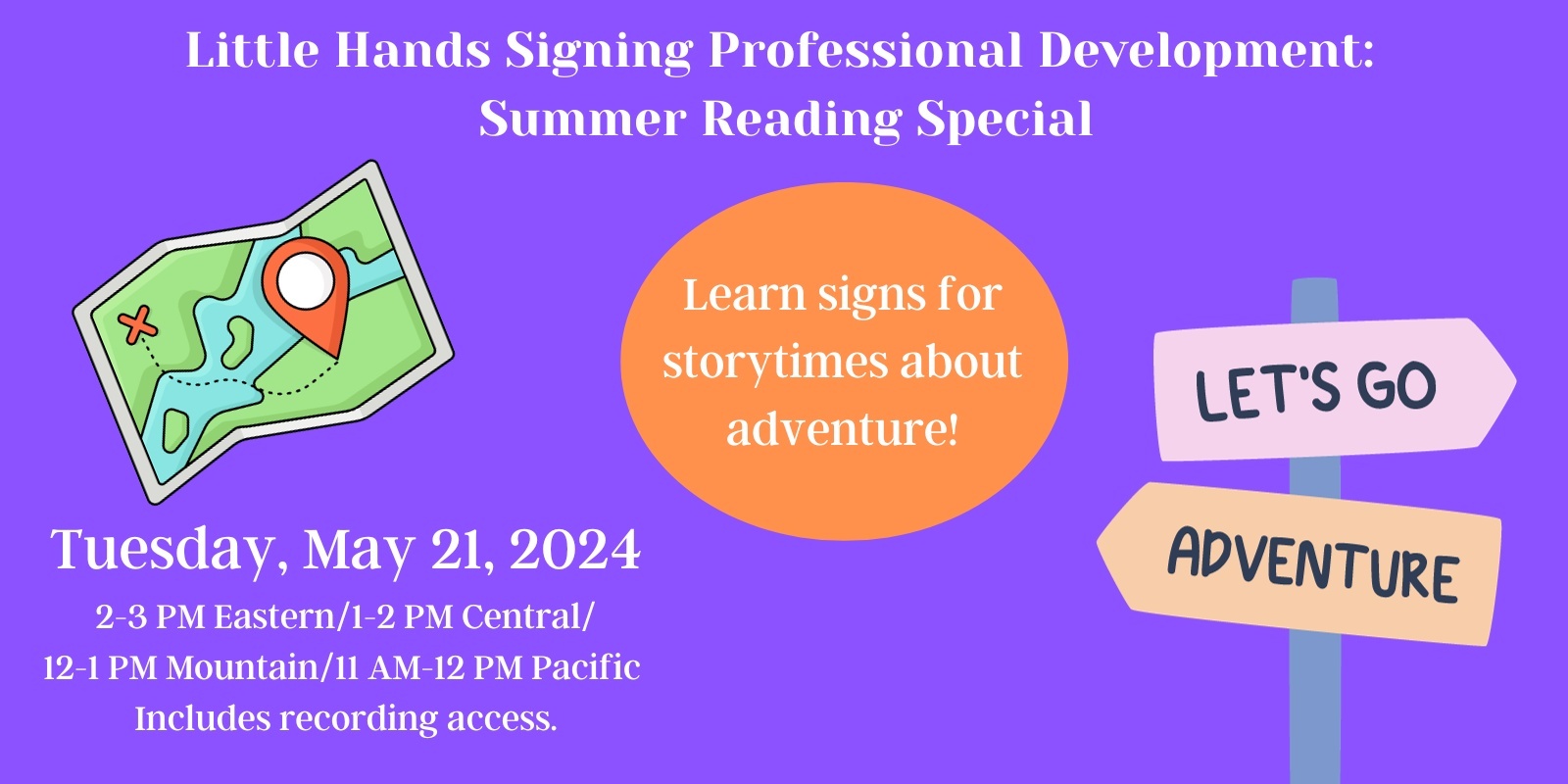 Banner image for Little Hands Signing Professional Development: Summer Reading Special 2024