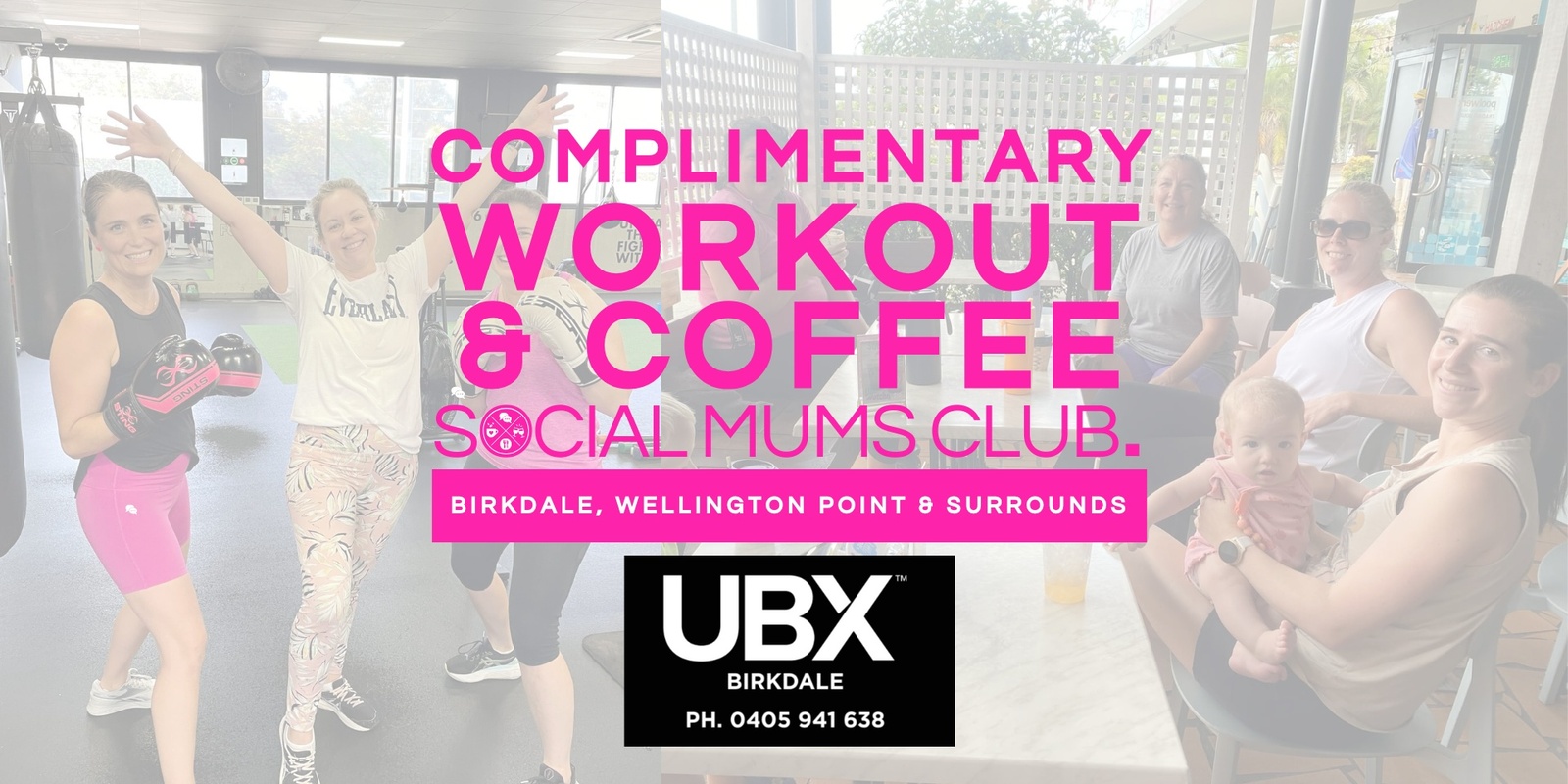 Banner image for Complimentary Workout at UBX Birkdale & Coffee with the Mums