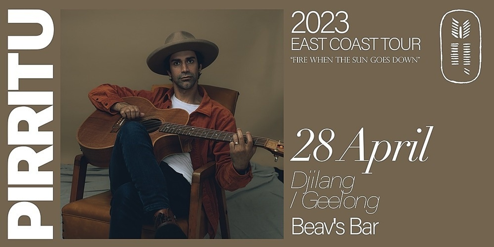 Banner image for Pirritu East Coast Tour 2023: Djilang (Geelong), Beav's Bar