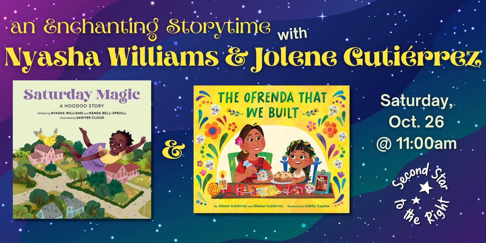 Banner image for An Enchanting Storytime with Nyasha Williams & Jolene Gutiérrez