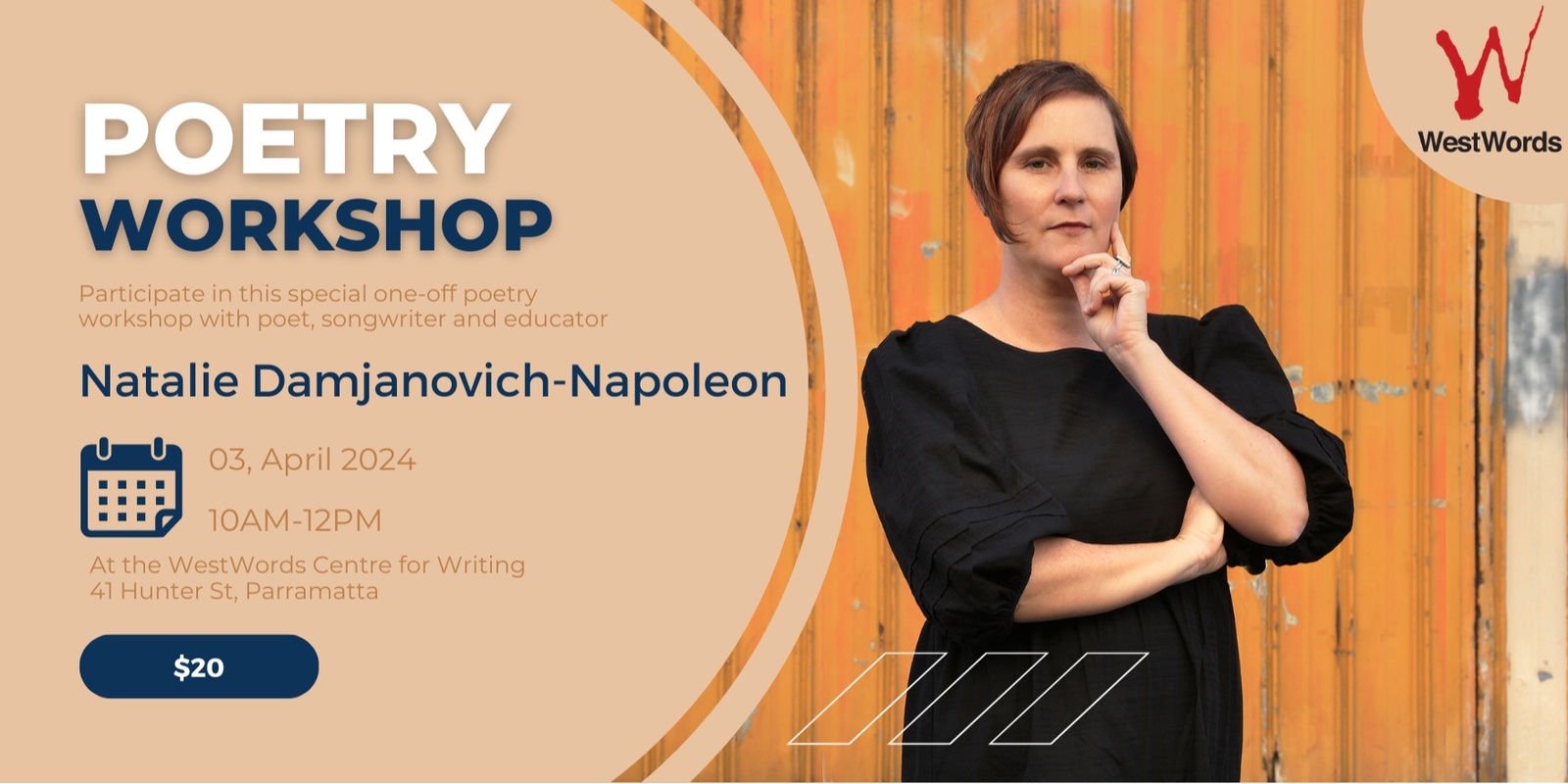 Banner image for Poetry workshop with Natalie Damjanovich-Napoleon
