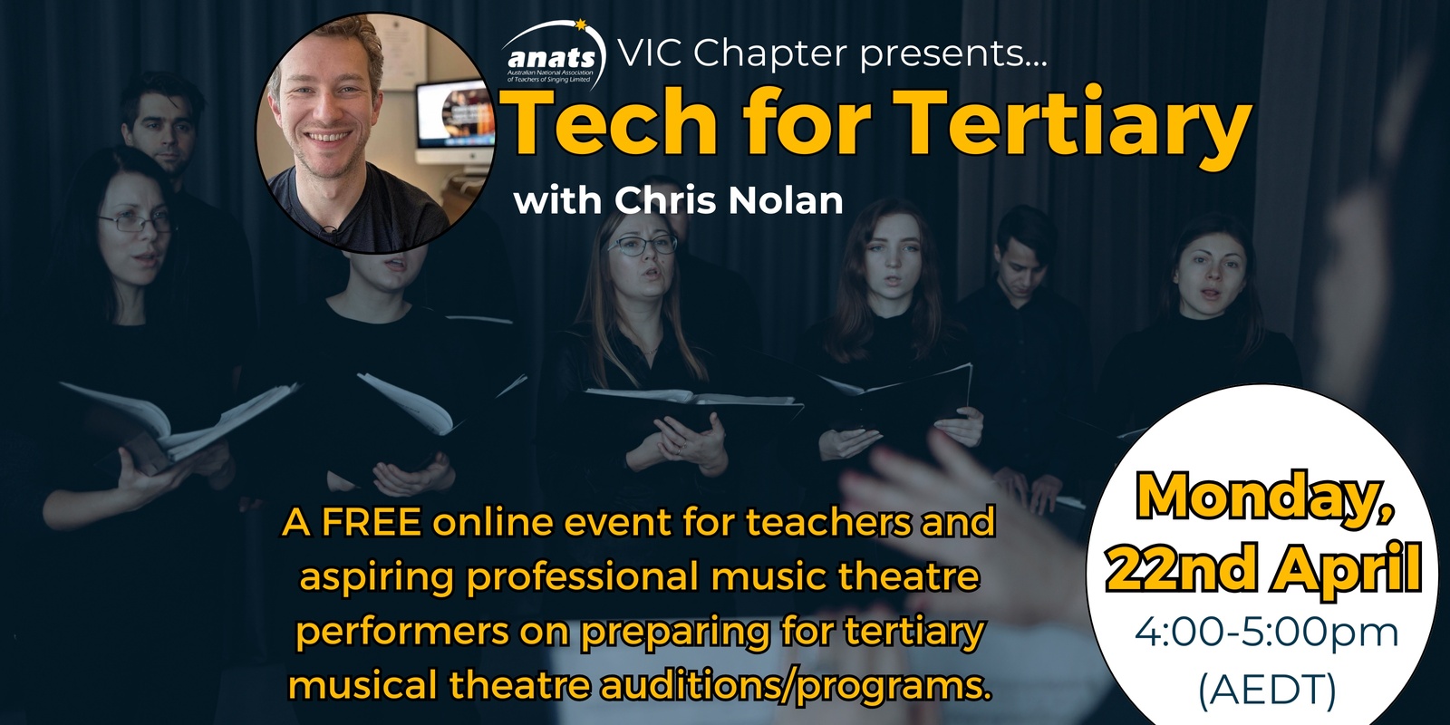 Banner image for FREE 'Tech for Tertiary' Webinar with Chris Nolan