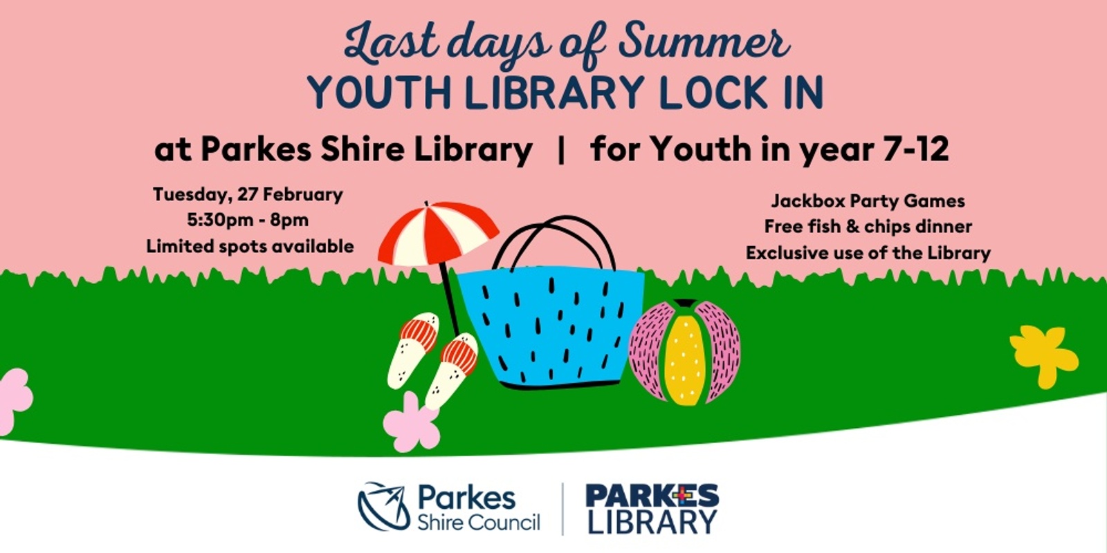 Banner image for Last Days of Summer Youth Library Lock In