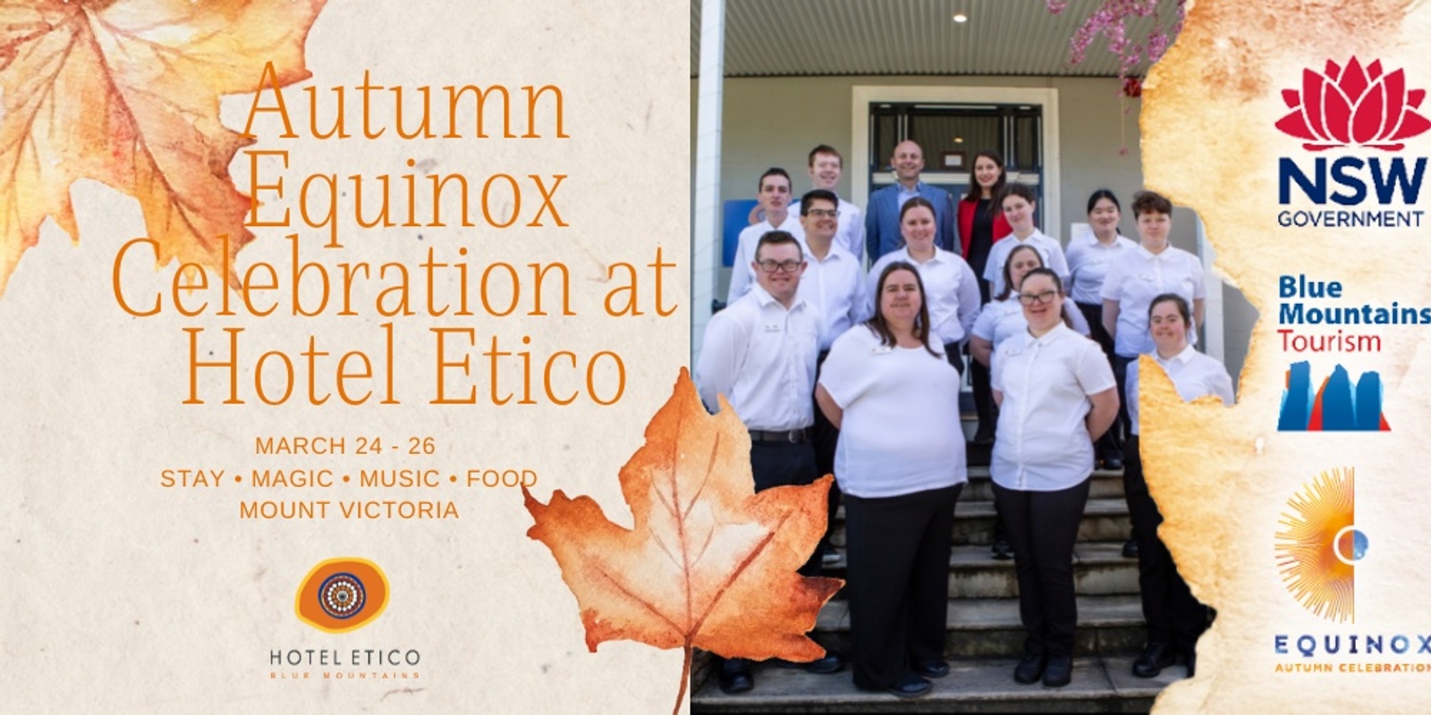 Banner image for EQUINOX AUTUMN CELEBRATION @ HOTEL ETICO (2 NIGHTS + BREKKY + ENTERTAINMENT PACKAGES)