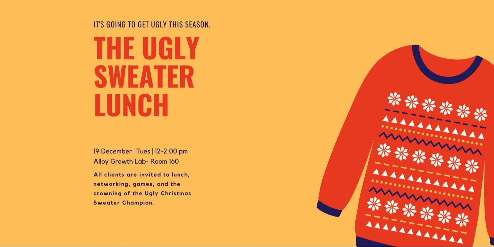 Banner image for Alloy Growth Lab Client Holiday Lunch